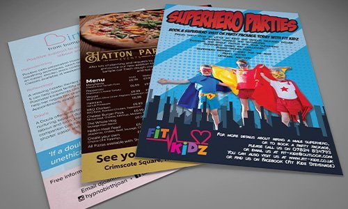 leaflet and flyer design